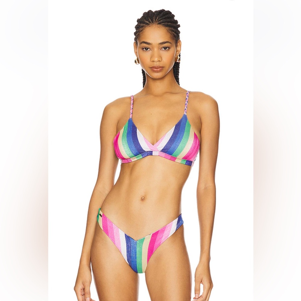 NWT Maaji Colorful Reversible Bikini Top